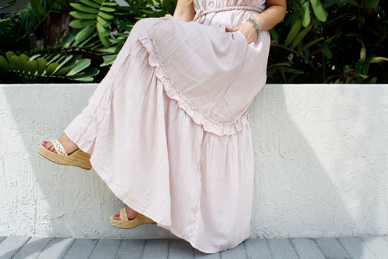 lavender fields maxi dress Lavender Fields Pleated Maxi Dress