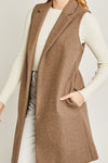 JQ Fleece Long Line Vest