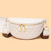 Myra Quilted Leather Crescent Sling Bag