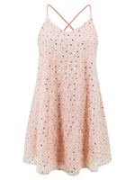 Sequin V-Neck Mini Cami Dress