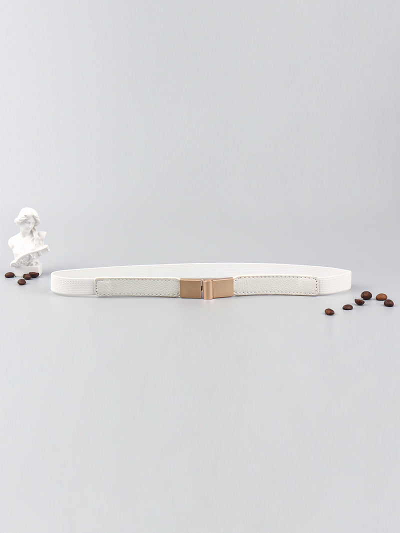 PU Elastic Skinny Belt