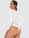 Full Size Scoop Neck Long Sleeve Bodysuit