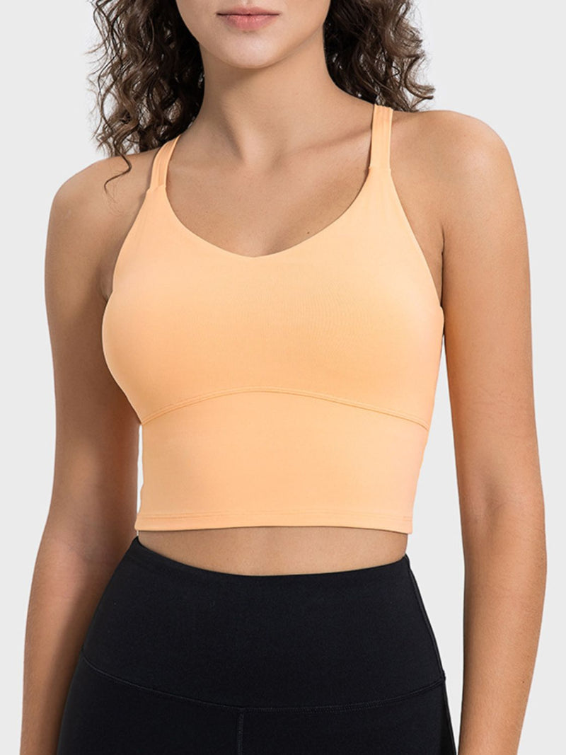 Millennia Crisscross Round Neck Active Tank