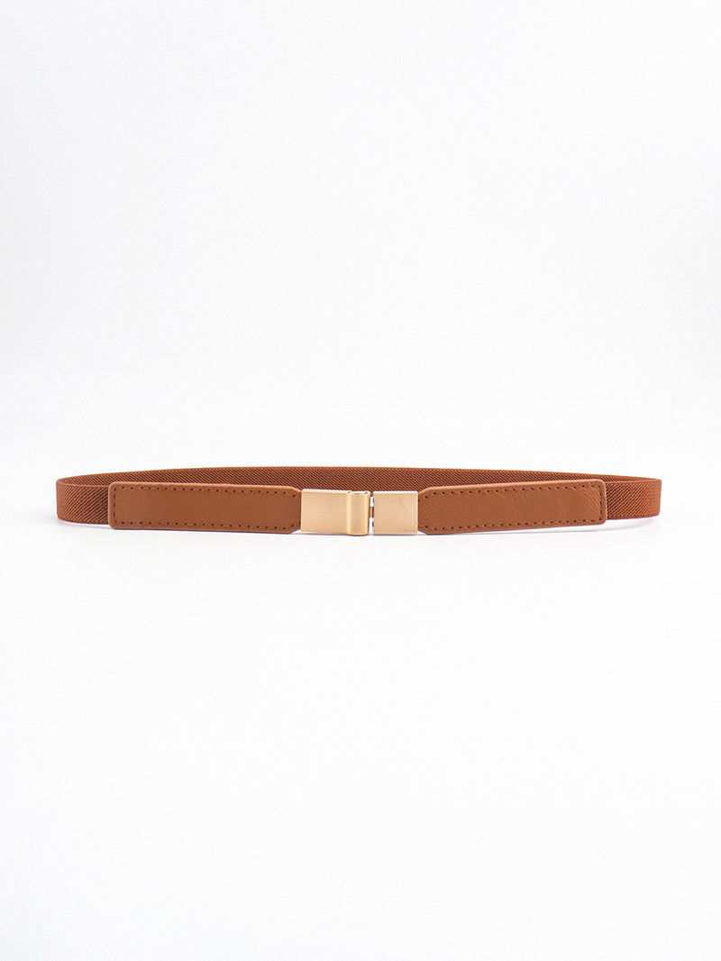 PU Elastic Skinny Belt