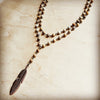 Double Strand Lariat Picture Jasper Necklace