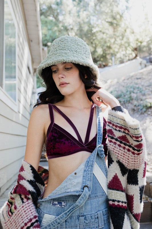 Crushed Velvet Bralette