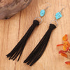 Turquoise Fringe Detail Earrings