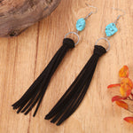 Turquoise Fringe Detail Earrings