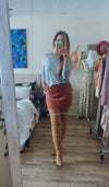 Mojave Mauve Corduroy Skirt