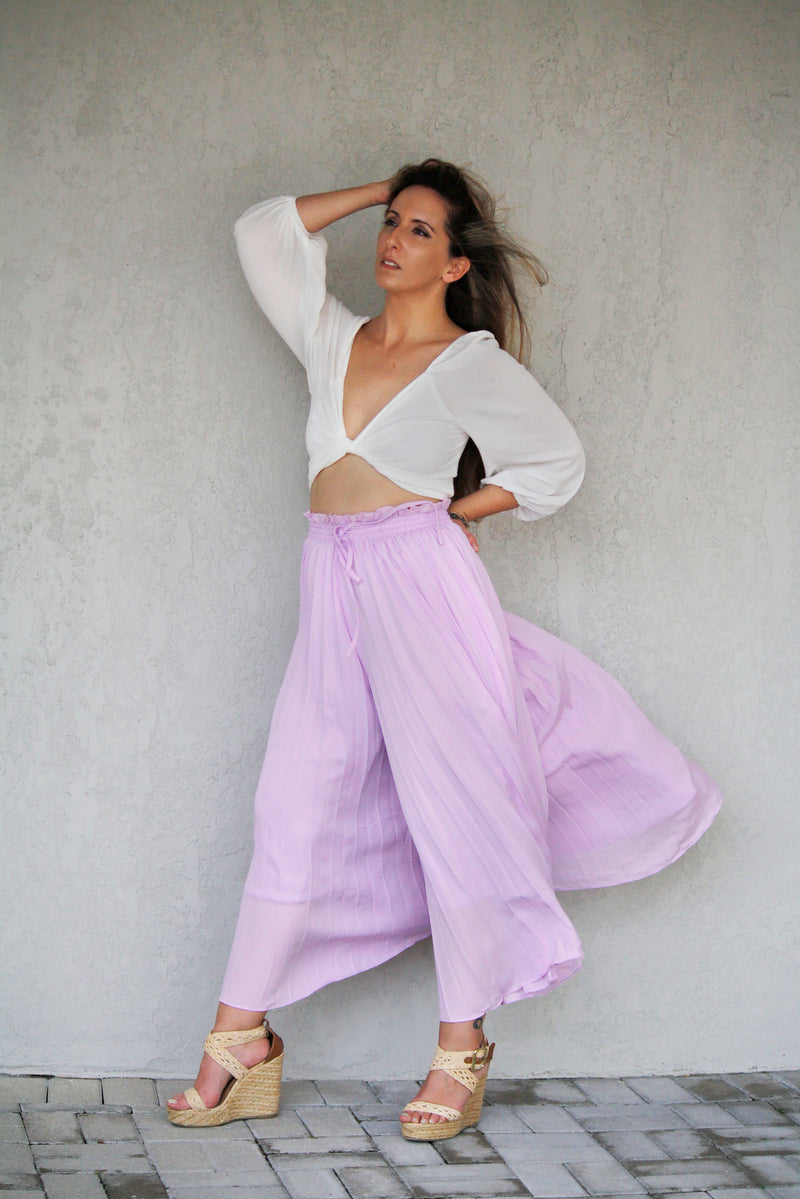 Dalmatian Coast Wide-leg Pants